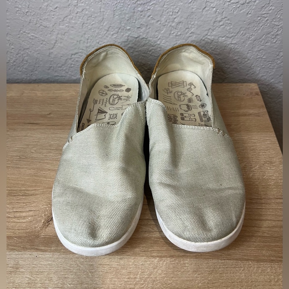 Chaco 1217 Davis Driving Loafers Slip On Tan Canvas Shoes Women’s Size 9.5 - Picture 5 of 6